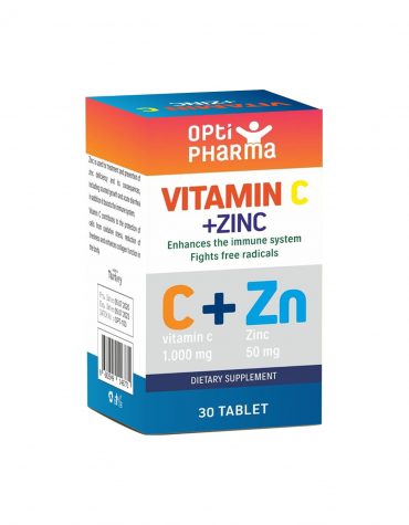 Opti Pharma Vitamin C 100 mg + Zinc 50 mg